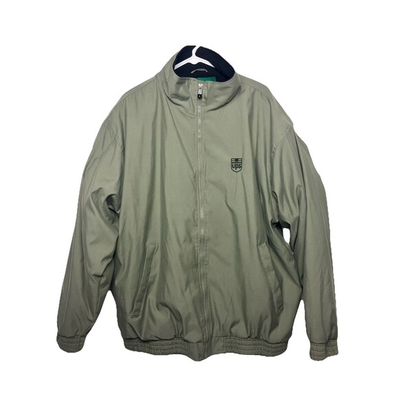 Outer Banks Other - UPS Employee Bomber Jacket Lightweight Size M Green Full Zip Logo Employee XL